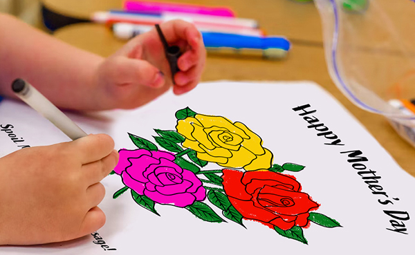 Mother’s Day Coloring Card